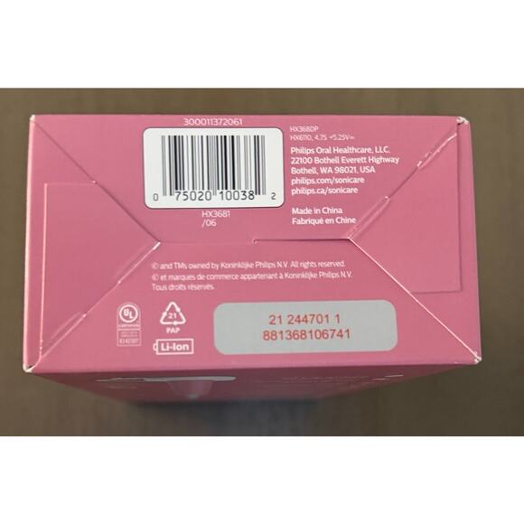 Philips Sonicare 3100 Rechargeable Electric Toothbrush Pressure Sensor Pink NEW - Picture 8 of 9
